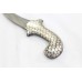 Dagger Knife Pure Silver Koftgiri WIre Work Hand Forged Steel Blade Handle D77